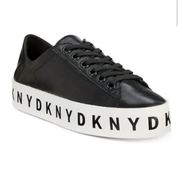 [BUNJANG] DKNY Benson Leather Sneakers Black / DKNY 스니커즈 나파가죽  블랙 245