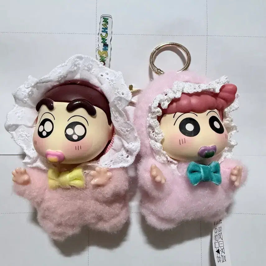[BUNJANG] Crayon Shin-chan Baby Yurin & Shin-chan Keychain / 짱구는못말려 아기 유리&짱구 열쇠고리