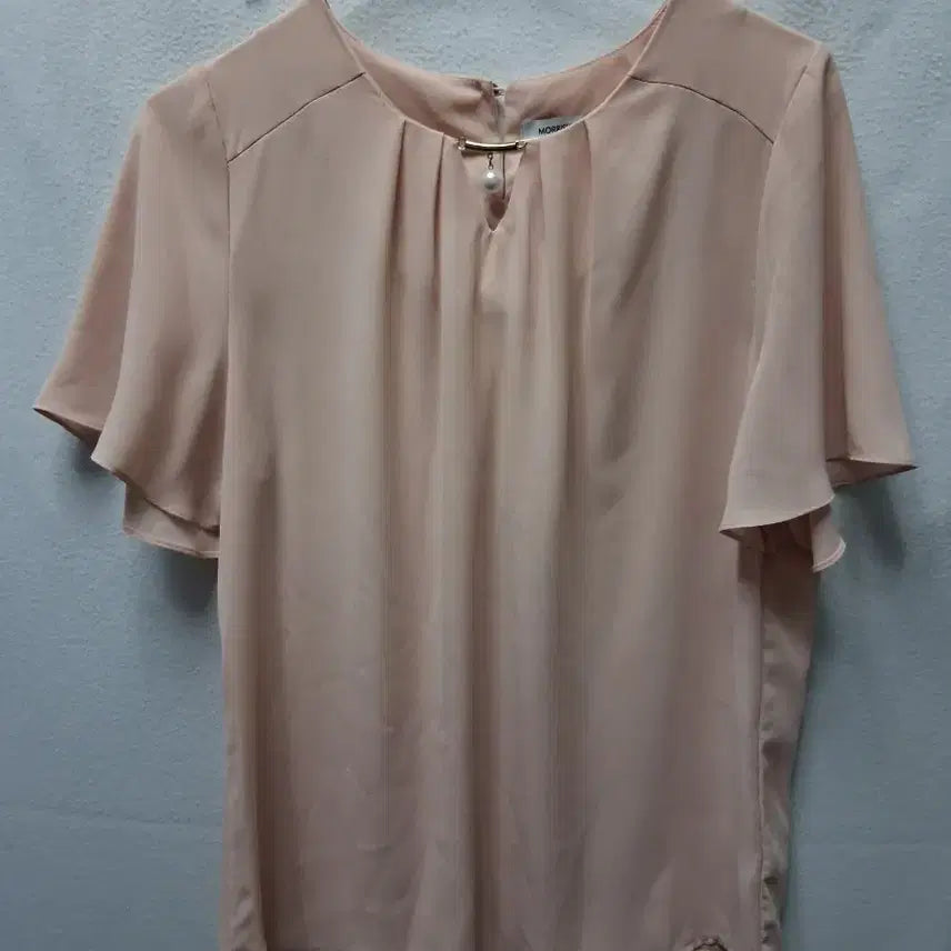 [BUNJANG] Morgan Women's Pearl Detail Blouse - Pink, Size M / 모르간 여성 블라우스 핑크 M