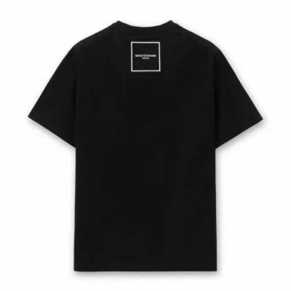 [BUNJANG] Wooyoungmi Cotton Square Label T-shirt Black 100 / 우영미 코튼 스퀘어 라벨 티셔츠 블랙 100