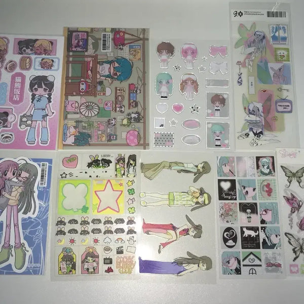 [BUNJANG] Moody Club Coral Tree Mukumuku Kim Yoonsoo Jeongbae Sticker Set / 무디클럽 코랄트리 채널 무쿠무쿠 김윤수 정배 스티커 다꾸 스티커