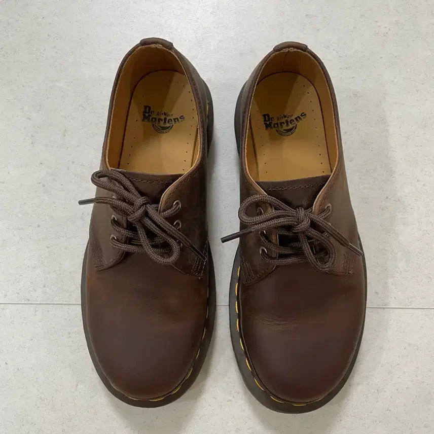 [BUNJANG] Dr. Martens 1461 3-Eye Vintage Brown Leather Shoes (US 4 / UK 3.5) / 닥터마틴 1461 3홀 빈티지브라운 (230)
