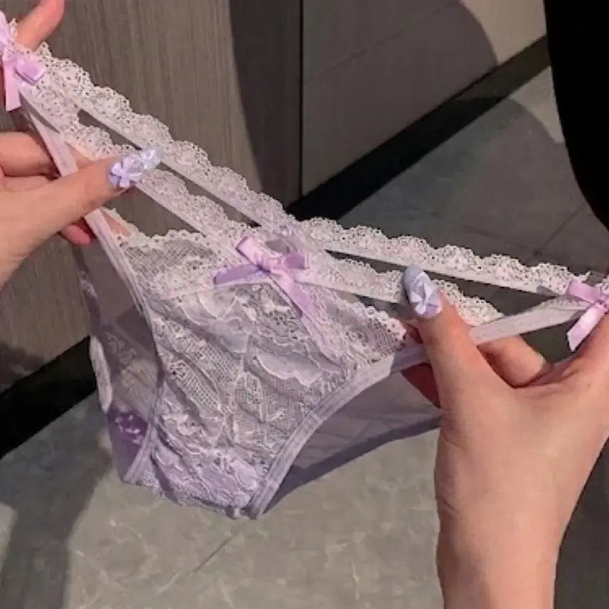 [BUNJANG] Sheer Lace Women's Thong Panty / 중고 시스루 레이스 여성 끈팬티