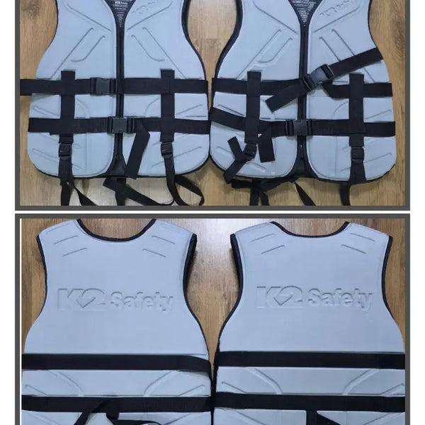 [BUNJANG] K2 Safety Life Vest - XL, Light Grey / K2 세이프티 구명조끼 연회색 1개 [XL]-2개 보유