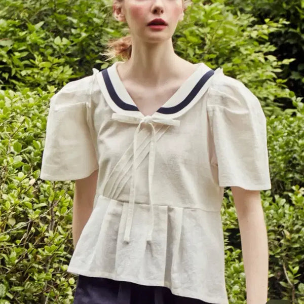 [BUNJANG] Vital Sign Linen Blouse / 바이탈싸인 린넨블라우스