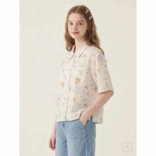 [BUNJANG] Thursday Island Pattern Blouse T244MBL251W / Thursday Island 패턴 블라우스 T244MBL251W