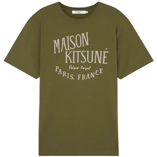 [BUNJANG] Maison Kitsuné Palais Royal Classic Khaki T-shirt XL / 메종키츠네 팔레이스 로얄 클래식 카키 티셔츠 XL