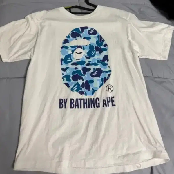 [BUNJANG] BAPE Camo Short Sleeve T-Shirt White / 베이프 카모 반팔 티셔츠 화이트