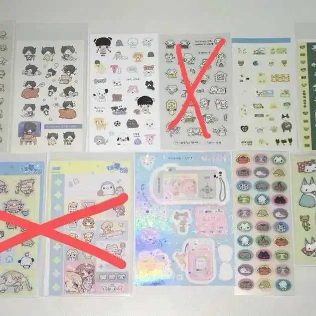 [BUNJANG] Ui Yulbamgom Seotty Nekomaid Seoksenae Ppnndiz Manjangnim Stickers / 다꾸 스티커 우이 율밤곰 서티 네코메이드 석새날 펀펀데이즈 만장님