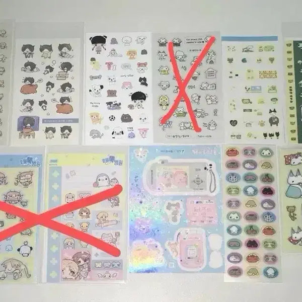 [BUNJANG] Ui Yulbamgom Seotty Nekomaid Seoksenae Ppnndiz Manjangnim Stickers / 다꾸 스티커 우이 율밤곰 서티 네코메이드 석새날 펀펀데이즈 만장님