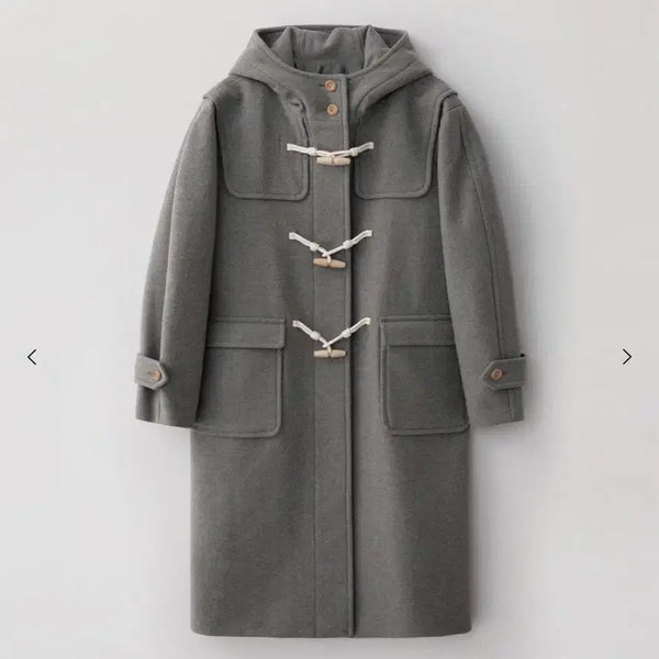 [BUNJANG] Nomelliet Daniella Duffle Coat Grey / 노멜렛 다니엘라 더플 코트 그레이 새상품