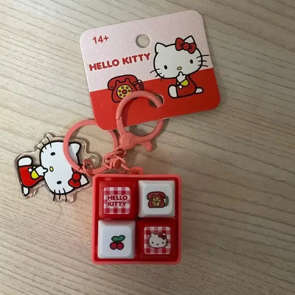 [BUNJANG] Hello Kitty Keycap Dangler / 새상품 헬로키티 키캡 키링 딸깍이