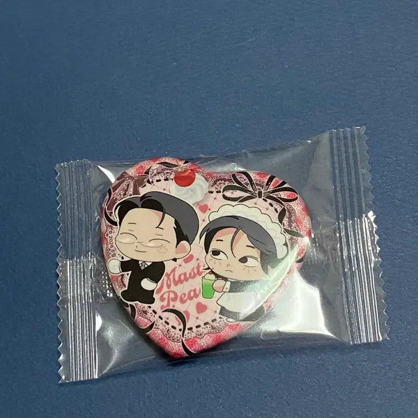 [BUNJANG] Lebom Salon De Repose Ju Pyung Peace Heart Can Badge / 레봄 살롱드르붕 주평 주의 평화 하트 캔뱃지 lebom