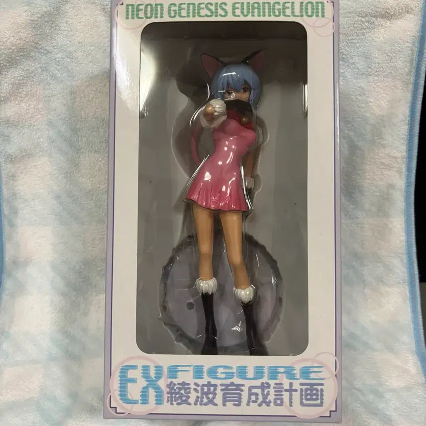 [BUNJANG] Evangelion Ayanami Rei Nekomimi Figure / 에반게리온 아야나미 레이 육성계획 네코미미 피규어