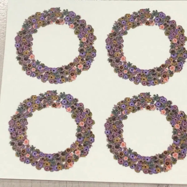 [BUNJANG] Vintage Flower Stickers Set / 꽃 인스