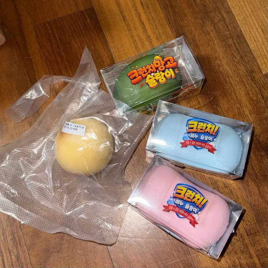 [BUNJANG] Crunchy Slime Set (4 pieces) / 크런치 슬랑이 4개 셋트