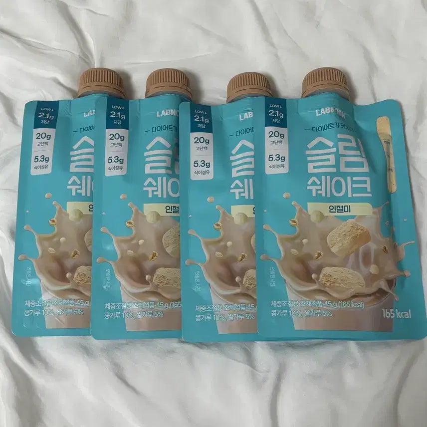 [BUNJANG] Lapnosh Slim Shake Injeolmi Flavor 4 Pack / 랩노쉬 슬림 쉐이크 인절미맛 4개