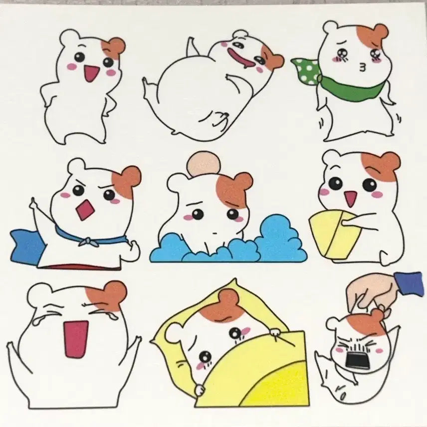[BUNJANG] Ebichu Die-cut Stickers (Set of 2) / 에비츄 인스