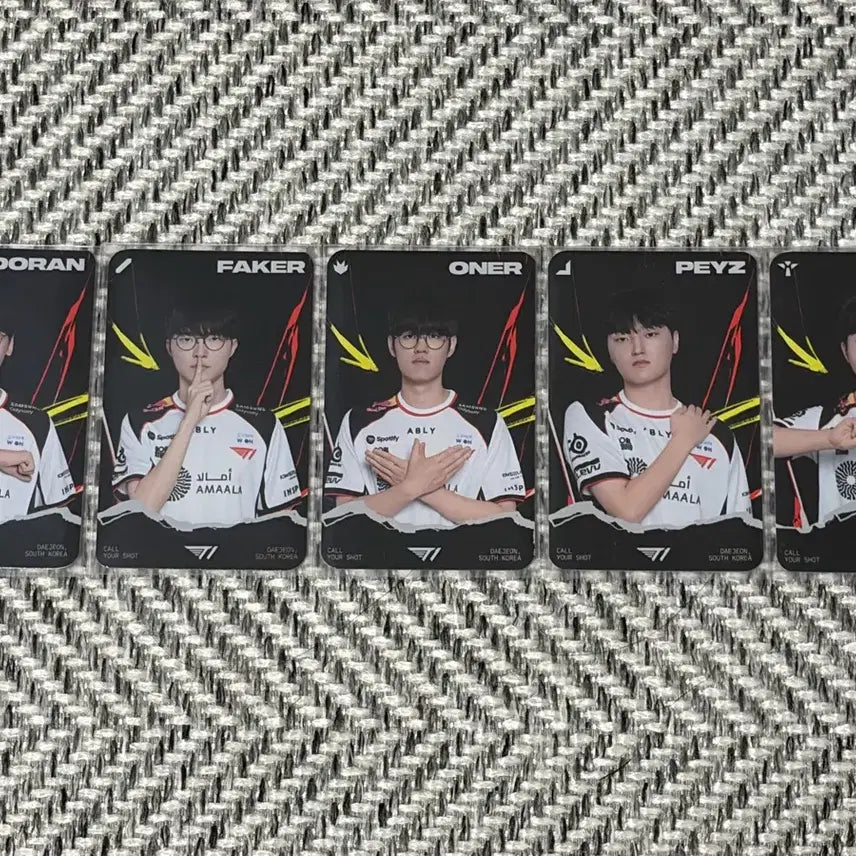 [BUNJANG] T1 Players Photocard Bundle Set (Doran, Faker, Oner, Zeus, Keria) / T1 선수 포토카드 도란 페이커 오너 페이즈 케리아