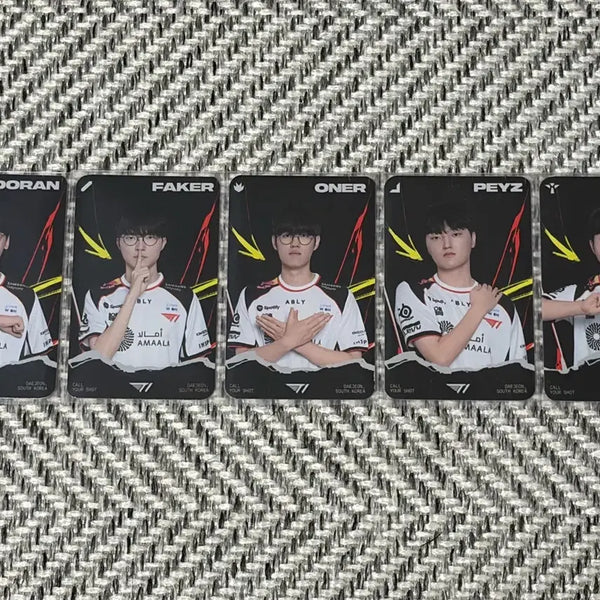 [BUNJANG] T1 Players Photocard Bundle Set (Doran, Faker, Oner, Zeus, Keria) / T1 선수 포토카드 도란 페이커 오너 페이즈 케리아
