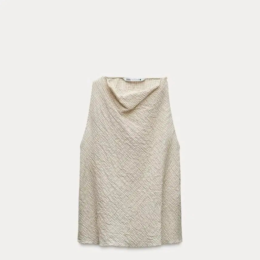 [BUNJANG] Zara Check Halter Top / 자라 체크 홀터 탑
