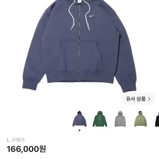[BUNJANG] Nike NRG Solo Swoosh Full Zip Hoodie Thunder Blue / 나이키 NRG 솔로 스우시 풀 집업 후드 썬더 블루