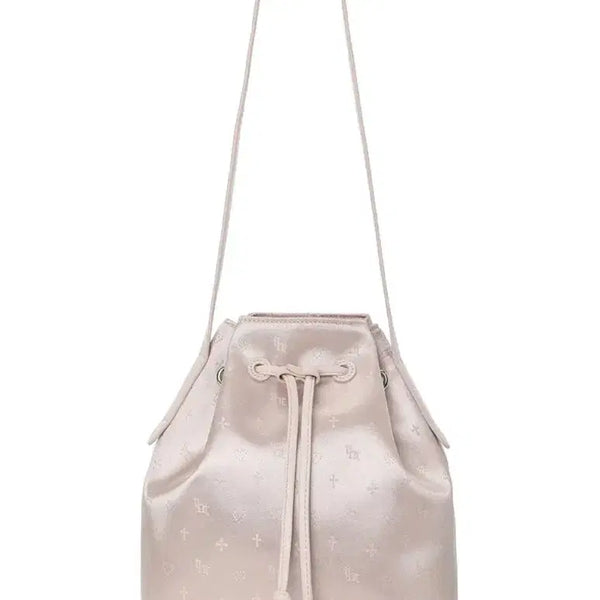 [BUNJANG] 3Times Jacquard Bucket Bag Pink / 쓰리타임즈 자카드 버킷백 핑크 새상품