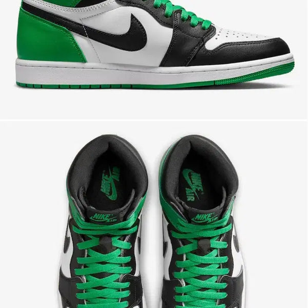 [BUNJANG] Nike Air Jordan 1 Retro High OG Lucky Green Black White / 나이키 에어조던 1 레트로 하이 OG 그린 블랙 화이트 260