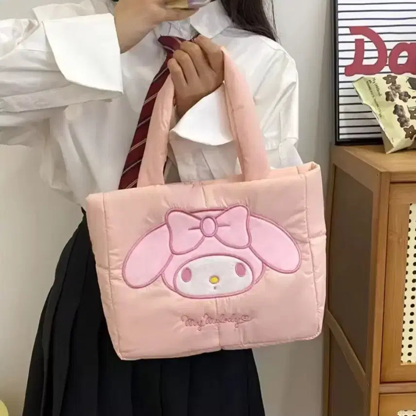[BUNJANG] My Padding Shoulder Bag Pink Character / 마이 패딩백 숄더백 핑크 캐릭터