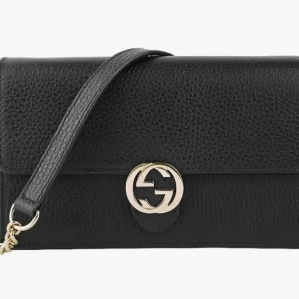 [BUNJANG] Gucci Interlocking Black WOC Chain Bag / 구찌 인터로킹 블랙 woc 체인백