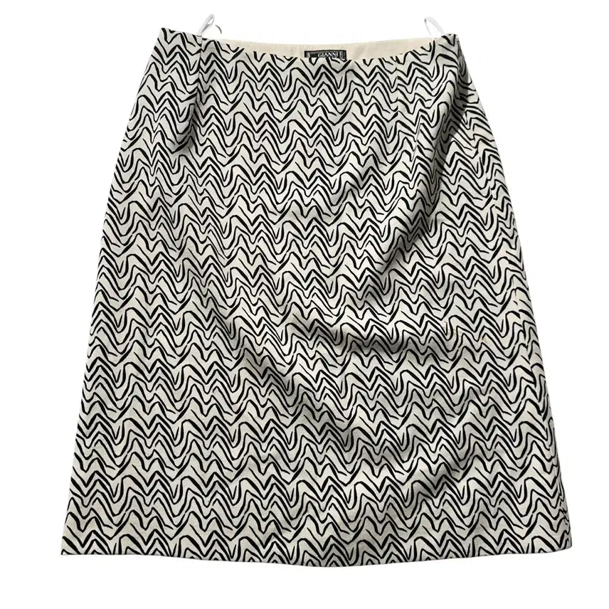 [BUNJANG] Gianni Versace Wool Silk Pattern Skirt / [26] 지아니 베르사체 울 실크 패턴 스커트