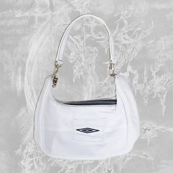 [BUNJANG] Code Kings Custom Upcycling Shoulder Bag White Umbro / 내맘대로 코디킹스 폭스빈티디 엄브로 커스텀 업사이클링 숄더백 화이트
