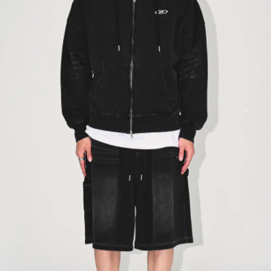 [BUNJANG] Born to Win Denim Like Bermuda Pants Black 2 Size (Sealed) / (미개봉) 본투윈 데님 라이크 버뮤다 팬츠 블랙 2size