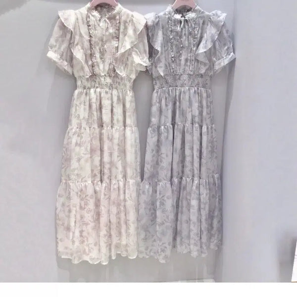 [BUNJANG] EBLIN Tiered Choker Long Dress Pink / 에블린 티어드 초커 롱 원피스 핑크 스나계 일브 evelyn