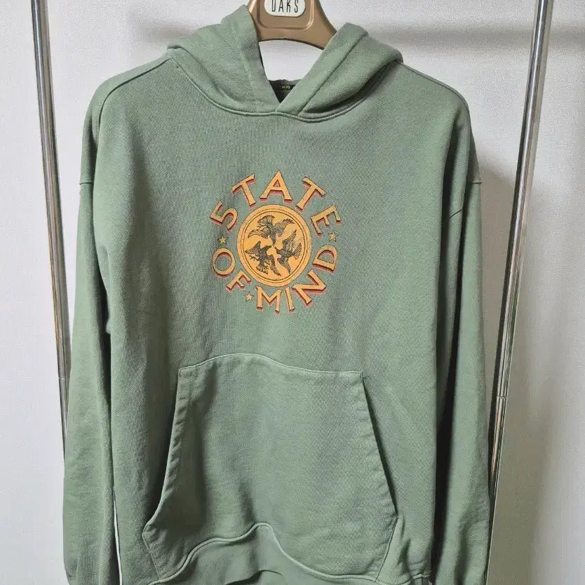 [BUNJANG] 5TATE OF MIND Sage Green Hoodie L / 5TATE OF MIND 스테이트 오브 마인드 세이지 그린 후드티