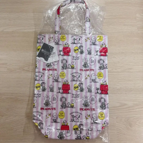 [BUNJANG] Snoopy Laminate Water-Repellent Tote Bag New Design / 스누피 라미네이트 발수 토트백 신상 디자인