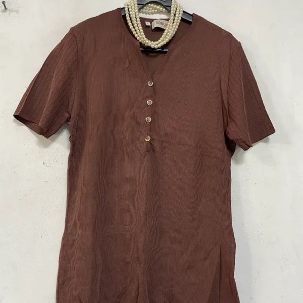 [BUNJANG] ECRU Paris Vintage Knit - Viscose Blend, Size L / N6758 이태리메이드.ECRU paris 빈티지 니트.비스코사