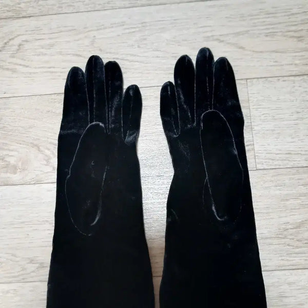 [BUNJANG] Elegance Women's Velvet Gloves - Medium / 엘레강스 여성 벨벳 장갑 m
