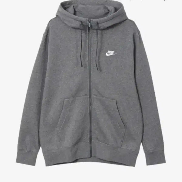 [BUNJANG] Nike NSW Club Fleece Full Zip Hoodie BV2646-071 / L 나이키 NSW 클럽 플리스 풀집 후드 후디 풀집업 BV2646-071