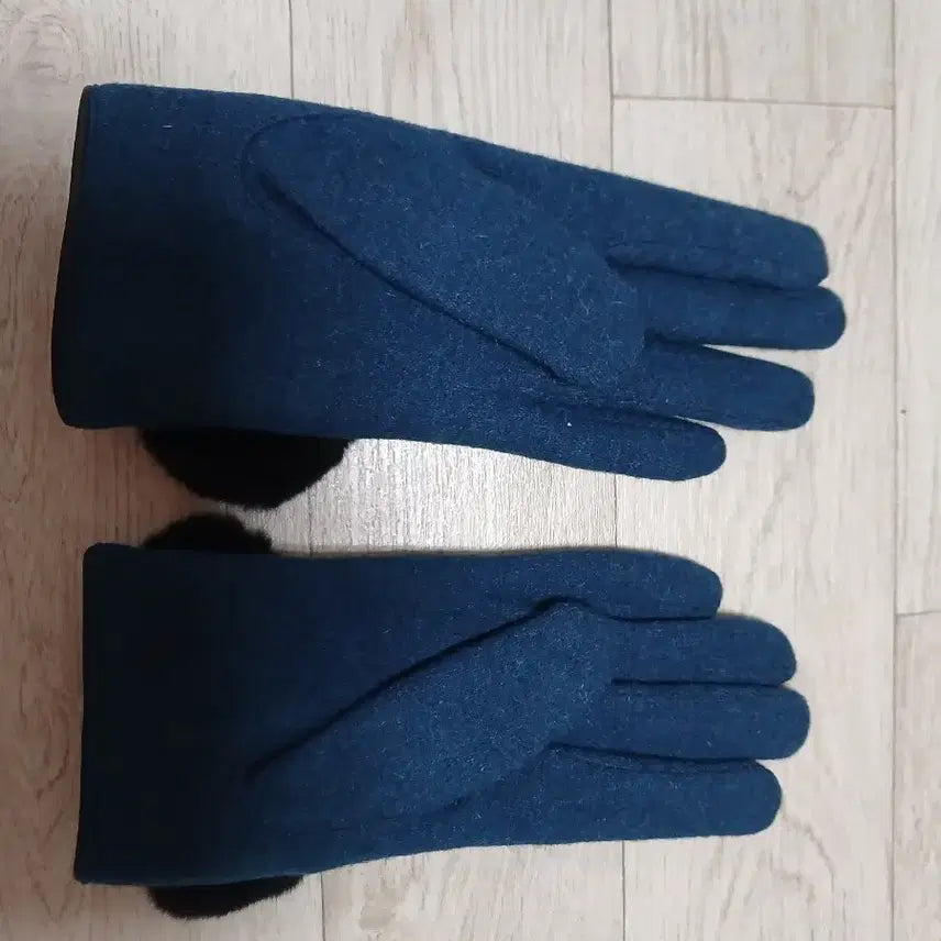 [BUNJANG] Elle Women's Wool & Fur Gloves M / 엘르 여성 모직 퍼 장갑 m