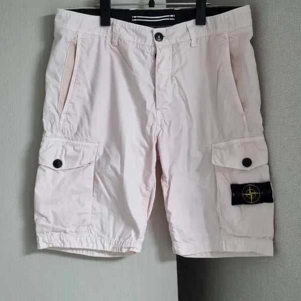 [BUNJANG] Stone Island Pink Cargo Shorts / 스톤아일랜드 카고 반바지