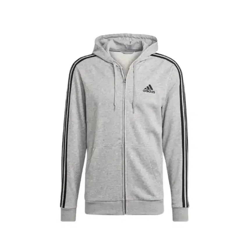[BUNJANG] Adidas French Terry Tricolor Zip-Up Hoodie GK9034 / S 아디다스 프렌치 테리 짚업 집업 삼선 후디 후드티 GK9034