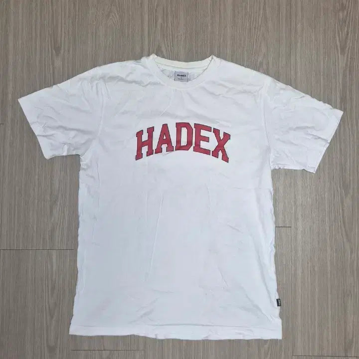 [BUNJANG] HADEX Logo Short Sleeve T-Shirt White S / HADEX 반팔 티셔츠 s 화이트 hdex
