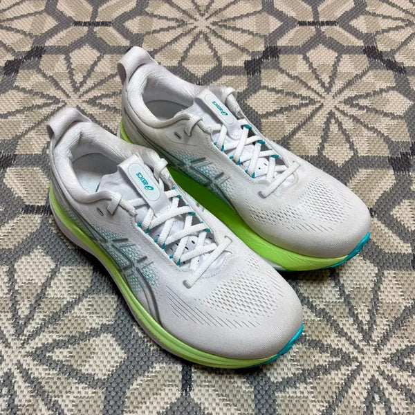 [BUNJANG] Asics Gel-Kayano 33 White Energy Aqua / (265) 아식스 젤카야노33 화이트 에너지 아쿠아