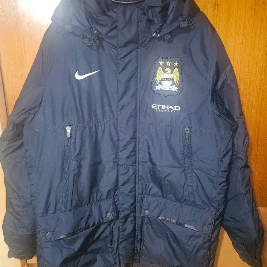 [BUNJANG] Nike Manchester City Padded Jacket with Hood / 나이키 맨체스터 시티 패딩