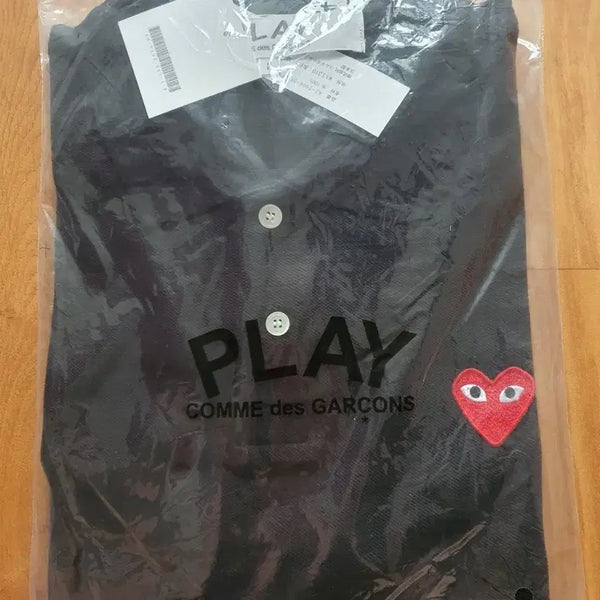 [BUNJANG] Comme des Garçons PLAY Black Polo Shirt XL / 꼼데가르송 플레이 카라티 블랙xl