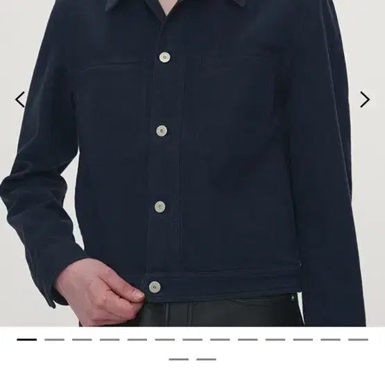 [BUNJANG] Tonywack Moleskin Cotton Trucker Jacket Navy / 토니웩 몰스킨 코튼 트러커 자켓 네이비