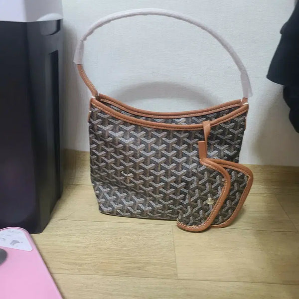 [BUNJANG] Goyard Saint Louis Mini Shoulder Bag Brown / 고야드보헴미니탄이브라운숄더백새상품아예새것요