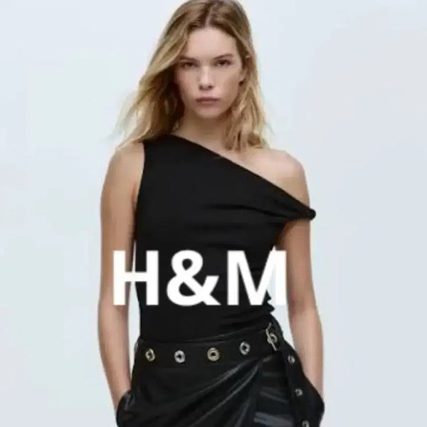 [BUNJANG] H&M One-Shoulder Drape Top Black / H&M 원숄더 드레이프 탑 블랙