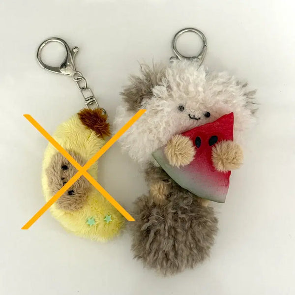[BUNJANG] LeMua Glitter Banana Bear Charm, Watermelon Dalsun Charm Set / 주말할인) 시토세이(르무아) 반짝바나나곰순이, 수박달순이 키링